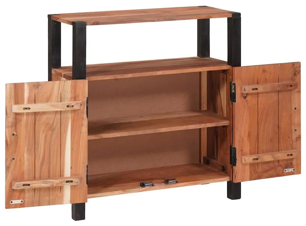 vidaXL Πλαϊνό γραφείο Καφέ 70 x 30 x 75 εκ Στερεό Ξύλο Ακακίας