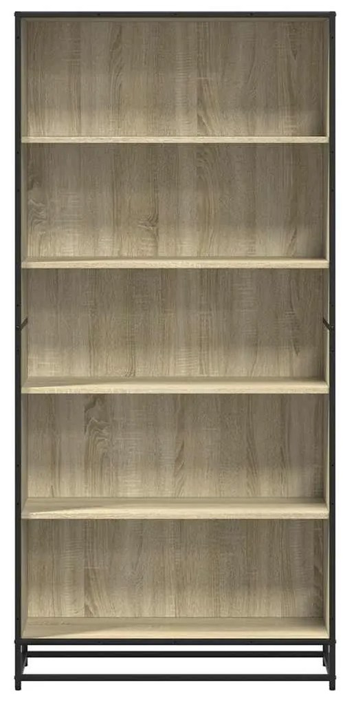 Βιβλιοθήκη Sonoma Oak 80,5x35x170,5 cm Ξύλινη κατασκευή - Καφέ