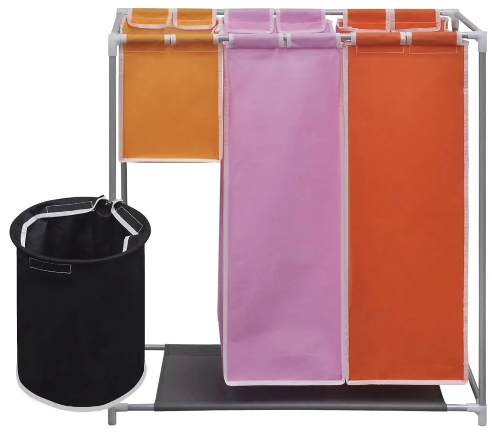 Καλάθι Διαχωρισμού Απλύτων 3 Τμημάτων με Κάδο