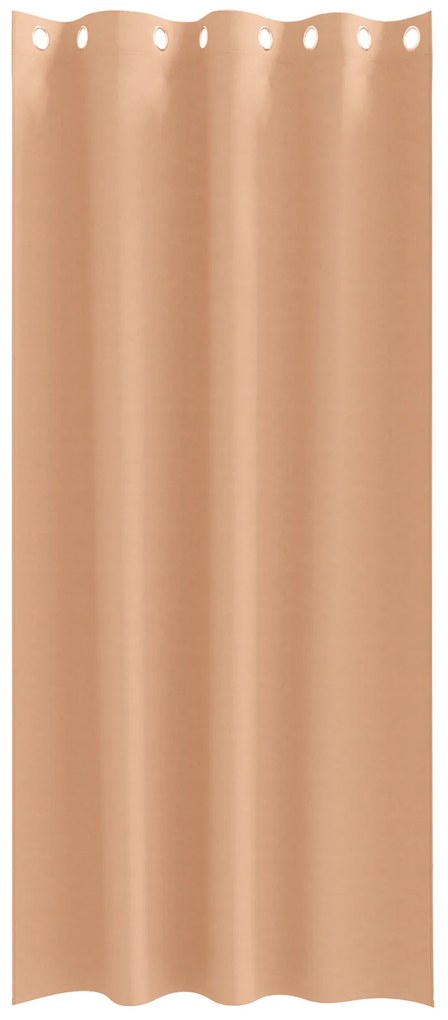 vidaXL Κουρτίνες 2 pcs Ανοιχτό καφέ 260 x 140 εκ. Πολυεστέρας