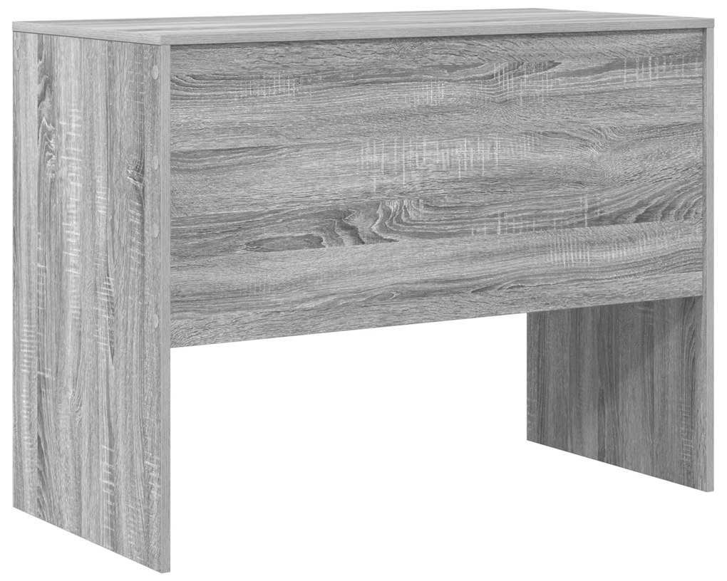 vidaXL Γραφείο Γραφής Γκρι σωνόμα MDF, Βερνικωτό ξύλο 100 x 50 x 76 εκ