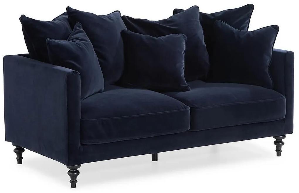 Διθέσιος καναπές Riverton 437, Μπλε, 164x87x92cm, Ταπισερί, Πόδια: Ξύλινα