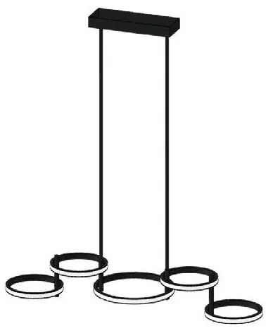 Κρεμαστό Φωτιστικό Οροφής Led Μαύρο 144-10032 Eurolamp-144-10032-Μαύρο 144-10032