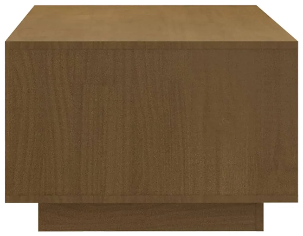vidaXL Τραπεζάκι Σαλονιού Καφέ Μελί 110x50x33,5 εκ. Μασίφ Ξύλο Πεύκου