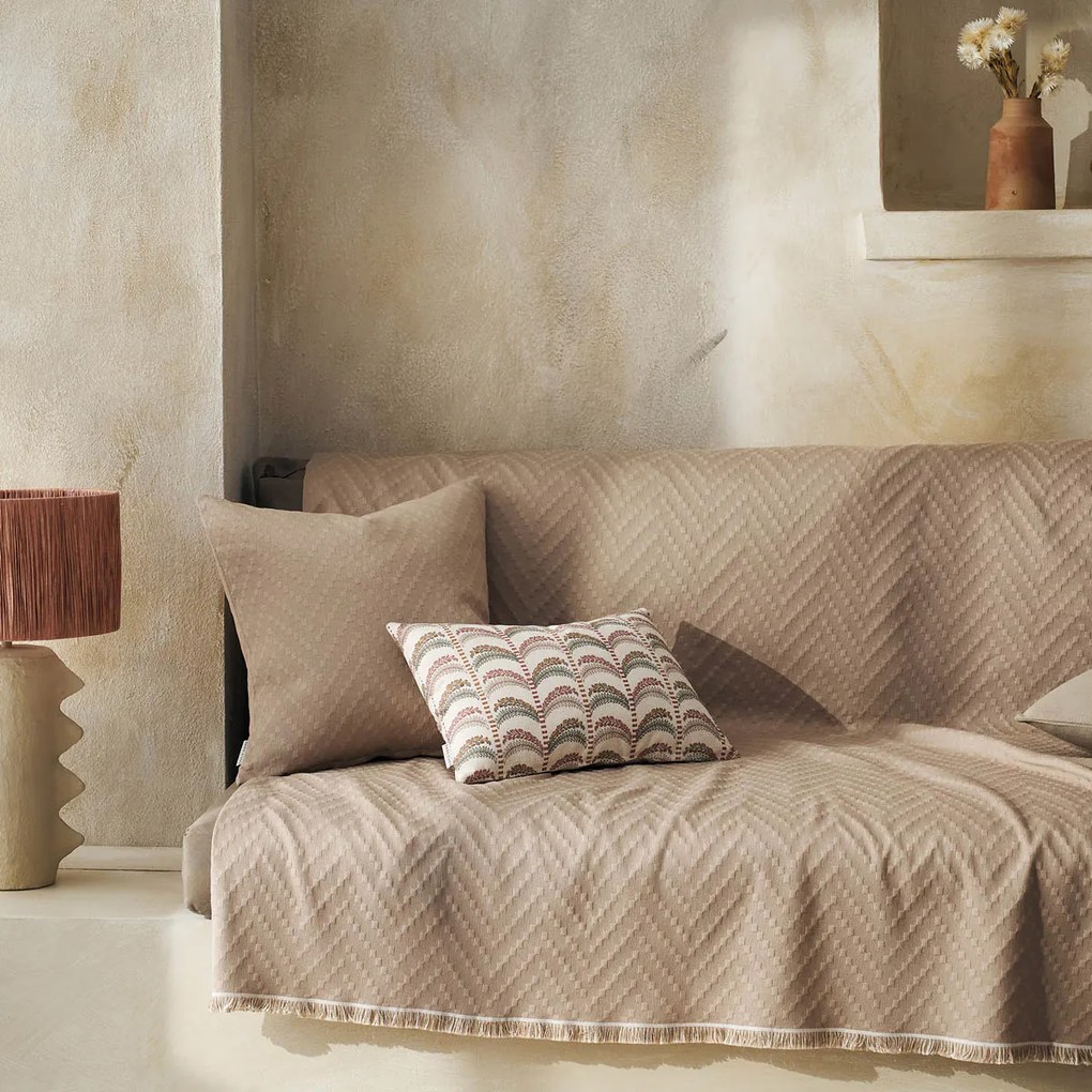 Ριχτάρι Tετραθέσιου Καναπέ (180x350) Gofis Home Ori Hemp Beige 401/21