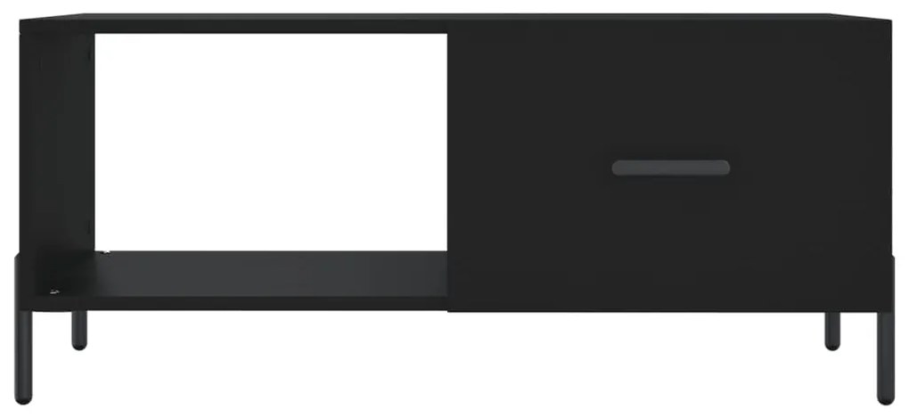 vidaXL Τραπεζάκι Σαλονιού Μαύρο 90x50x40 εκ. Επεξεργασμένο Ξύλο