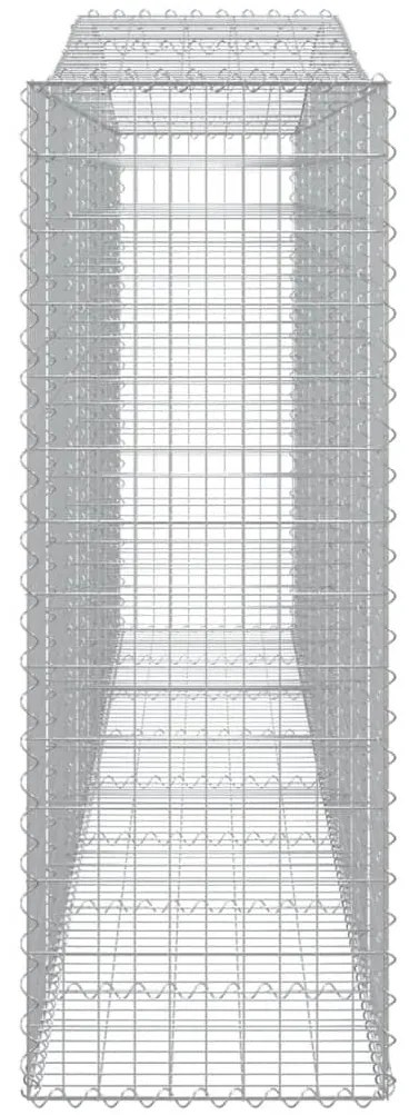 vidaXL Συρματοκιβώτια Τοξωτά 9 τεμ. 400x50x140/160 εκ. Γαλβαν. Ατσάλι