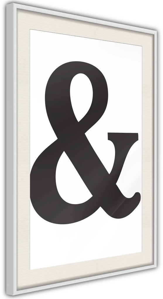 Αφίσα - Ampersand (Black) - 20x30 - Μαύρο - Χωρίς πασπαρτού