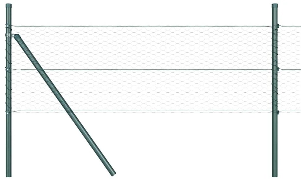 vidaXL Στύλος Περιφράξεων Πράσινο 10 x 0,4 m (25 mm πλέγμα)