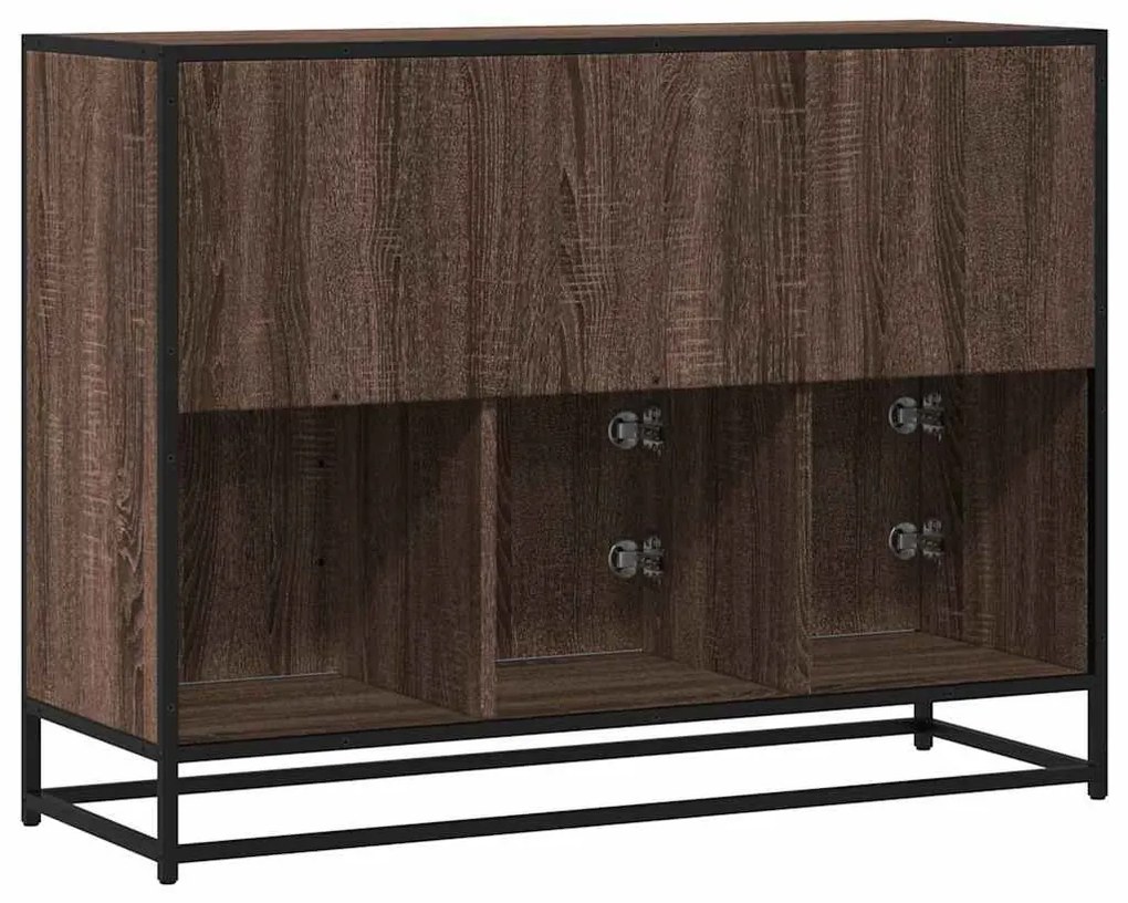 Sideboard καφέ δρυς 100x35x76 cm Κατασκευασμένο ξύλο - Καφέ