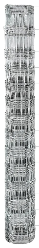 vidaXL Πλέγμα Γηπέδου 1.4x50 m Γαλβανισμένο Χάλυβα