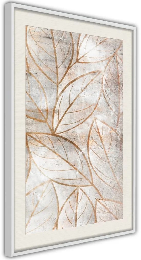 Αφίσα - Copper Leaves - 20x30 - Χρυσό - Χωρίς πασπαρτού