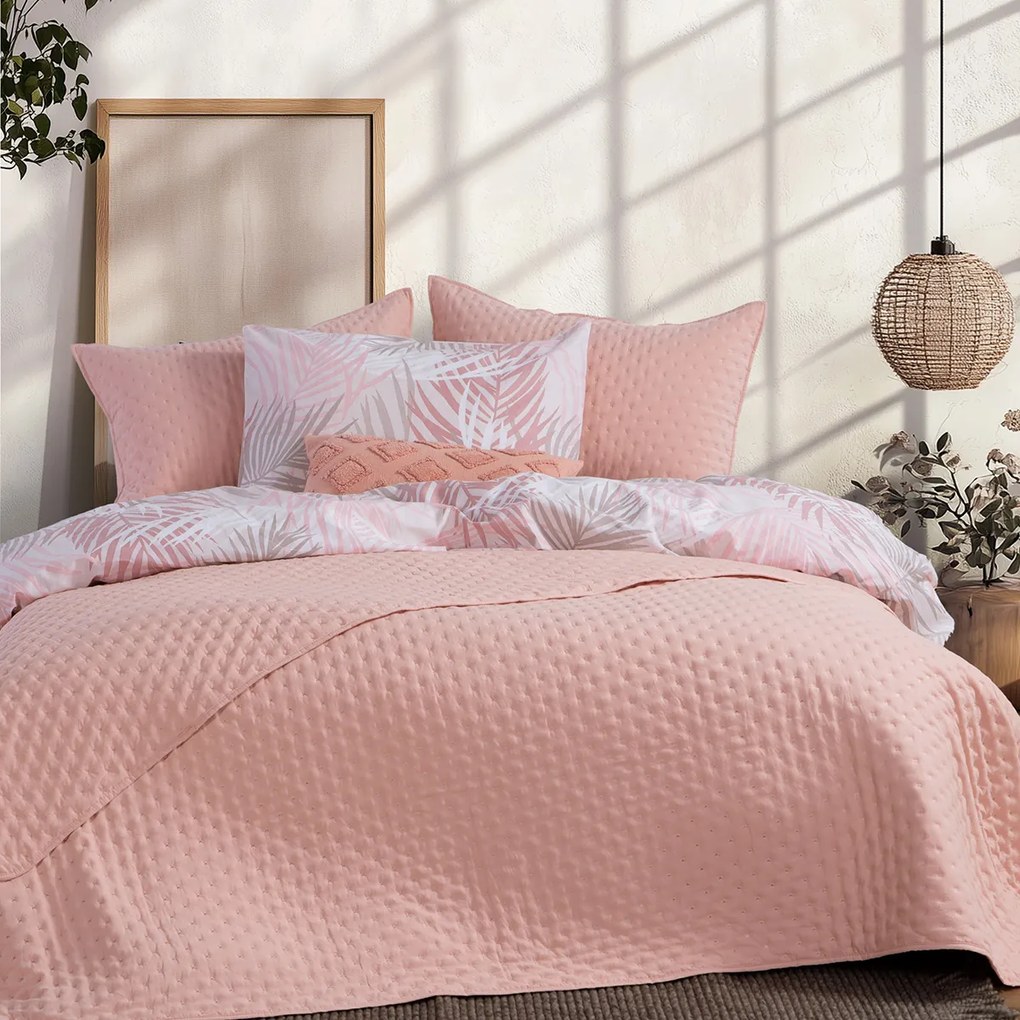 Κουβερλί Υπέρδιπλο (230x240) Nef-Nef Homeware Valia Peach