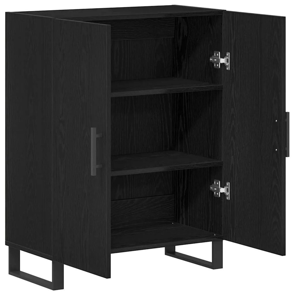 vidaXL Μπουφές Μαύρη δρυς 69.5 x 34 x 90 εκ. Επεξεργασμένο ξύλο