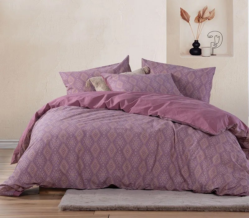 Σετ Σεντόνια Μονά Shreder Mauve 2x(170×270) + 1x(52x 72) - Nef Nef