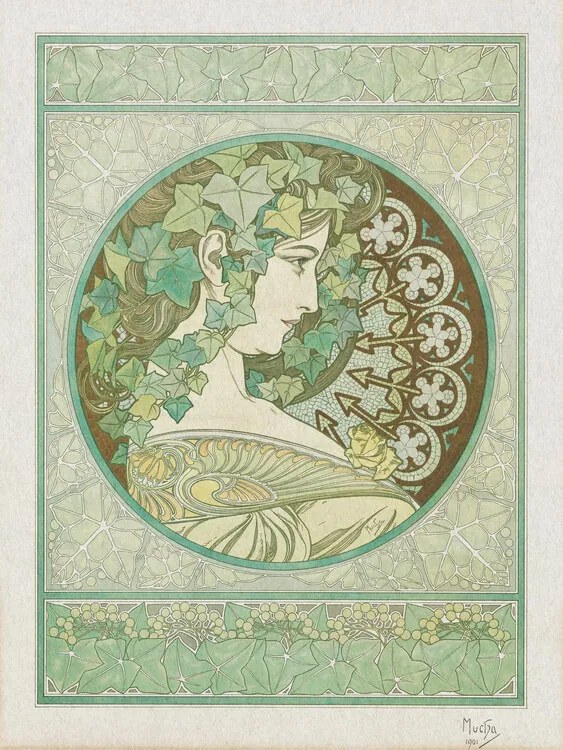 Αναπαραγωγή The Ivy La Lierre (1901), Alfons Mucha