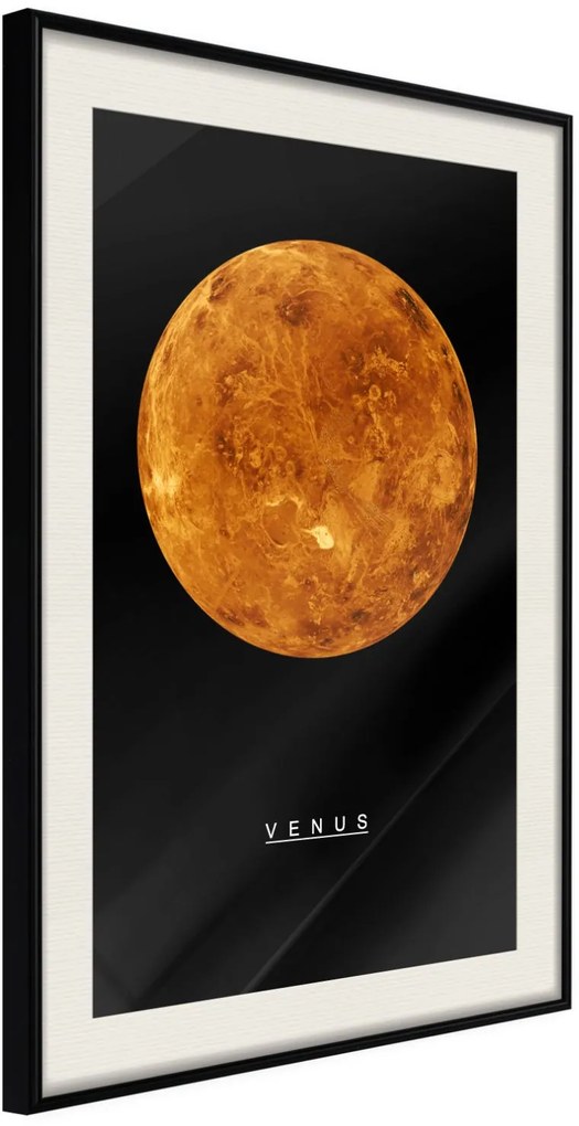 Αφίσα - The Solar System: Venus - 20x30 - Μαύρο - Με πασπαρτού