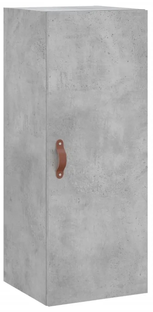 vidaXL Ντουλάπι Γκρι Σκυροδέματος 34,5x34x180 εκ. Επεξεργασμένο Ξύλο
