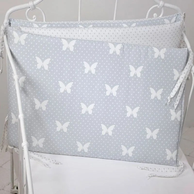 Πάντα Βρεφική ΣΧ.686 Grey Down Town 60x67x60+40cm 100% Cotton Satin