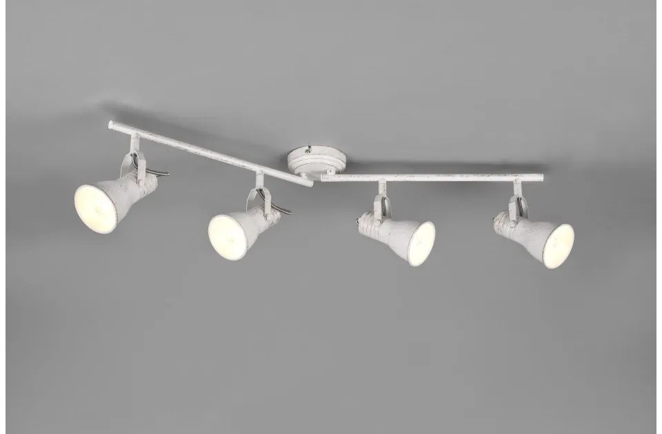 Σποτ Φωτιστικό Οροφής 4xE14 Λευκό Κινητό Steam 813400427 Lighting-813400427-Λευκό 813400427