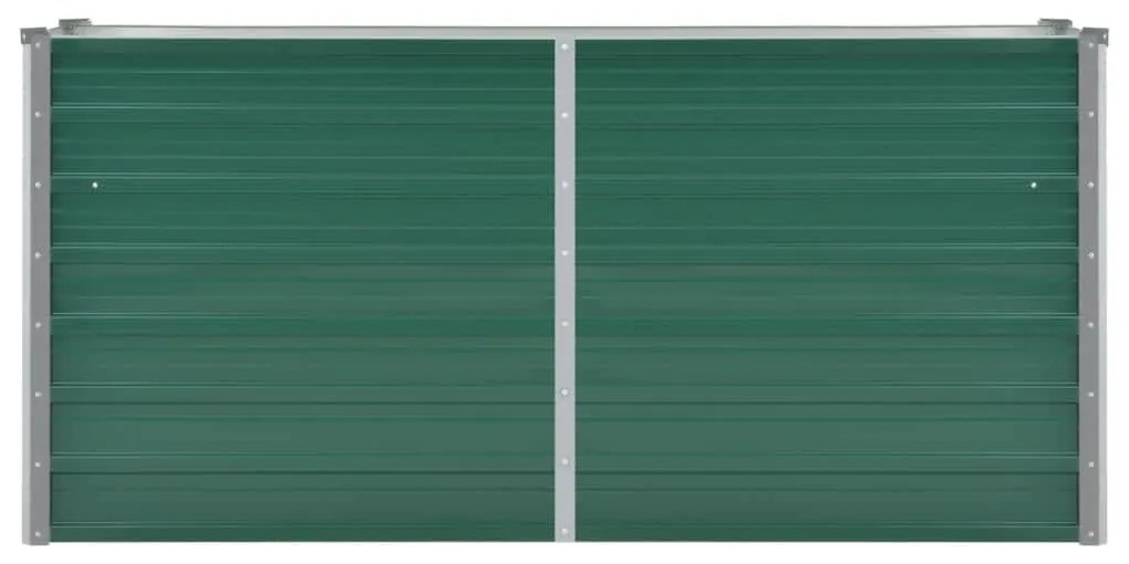 vidaXL Ζαρντινιέρα Υπερυψωμένη Πράσινη 160x40x77 εκ. Γαλβαν. Χάλυβας