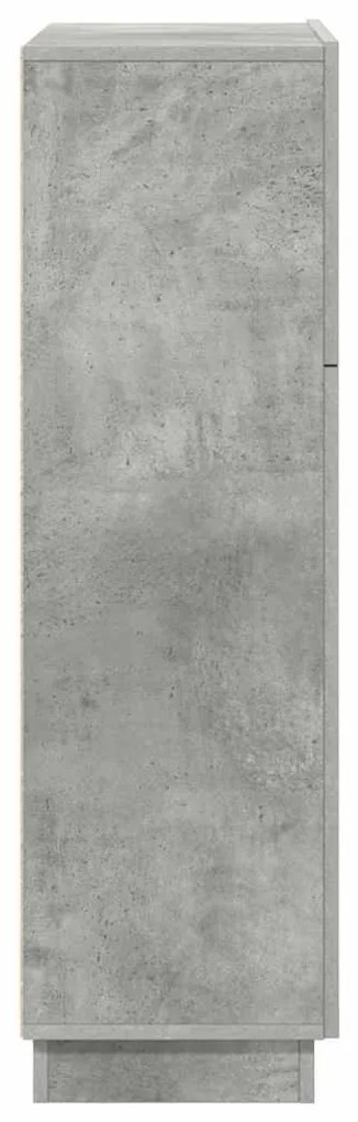 vidaXL Γραφείο με ράφι Γκρι 71.5 x 31.5 x 106.5 εκ Επεξεργασμένο ξύλο