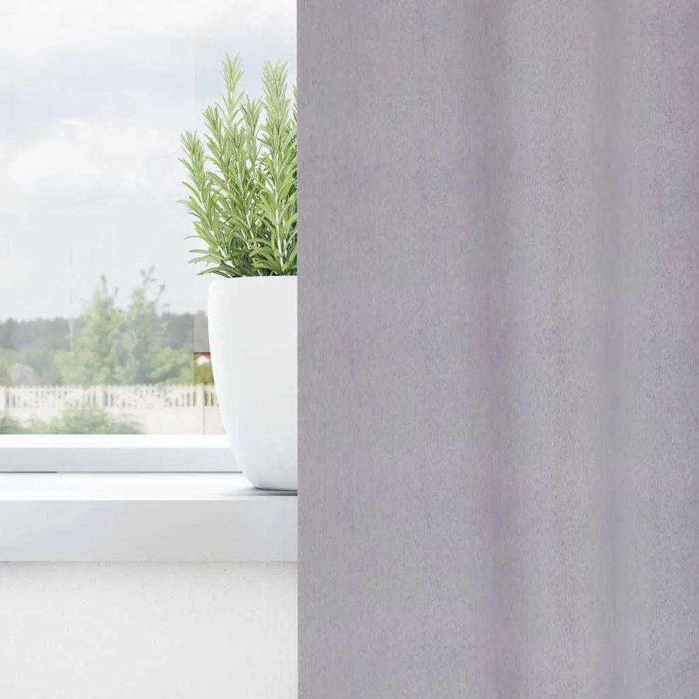vidaXL Κουρτίνες 2 pcs Μεταλλικό Γκρι 225x140εκ. Πολυεστέρας
