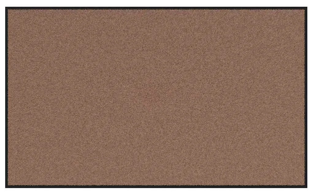 vidaXL Χαλάκι Εξώπορτας Καφέ και Μαύρο 90 x 150 cm