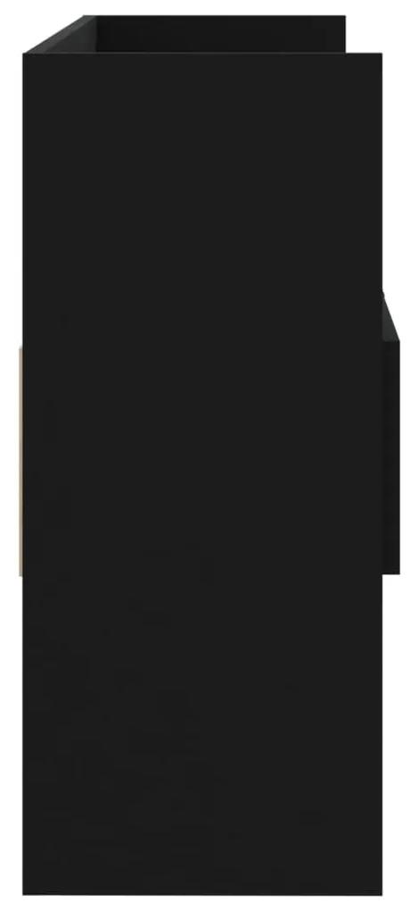 Μπουφές Μαύρος 105 x 30 x 70 εκ. από Μοριοσανίδα - Μαύρο