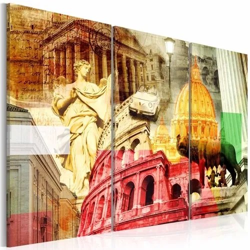 Πίνακας - Charming Rome - triptych - 120x80