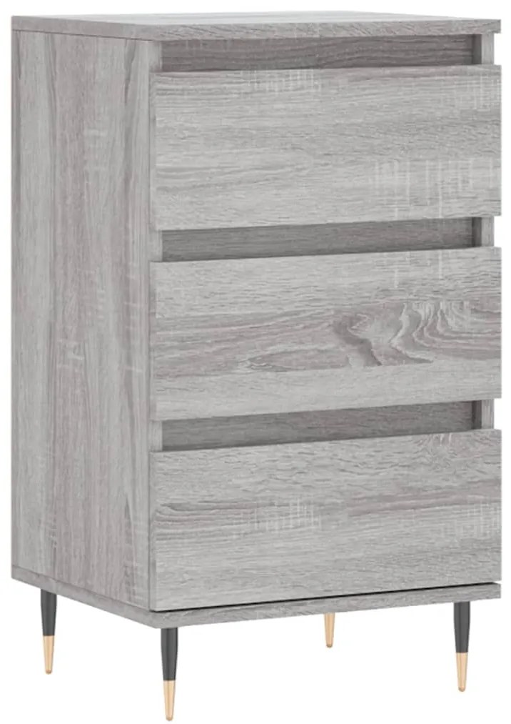 vidaXL Συρταριέρα Γκρι Sonoma 40 x 35 x 70 εκ. από Επεξεργασμένο Ξύλο