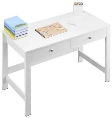 VEVOR Small Desk with Drawers Kids Desk for Bedroom Simple Study Table White