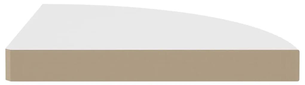 vidaXL Ράφια Τοίχου Γωνιακά 2 τεμ. Άσπρα 35x35x3,8 εκ. MDF
