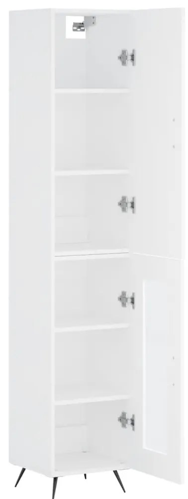 vidaXL Ντουλάπι Λευκό 34,5 x 34 x 180 εκ. από Επεξεργασμένο Ξύλο