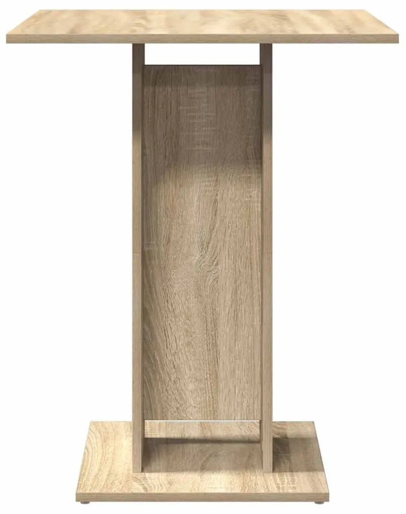 vidaXL Τραπέζι Bistro Χρώμα Sonoma Δρυς 60 x 60 x 75 εκ. Επεξ. Ξύλο