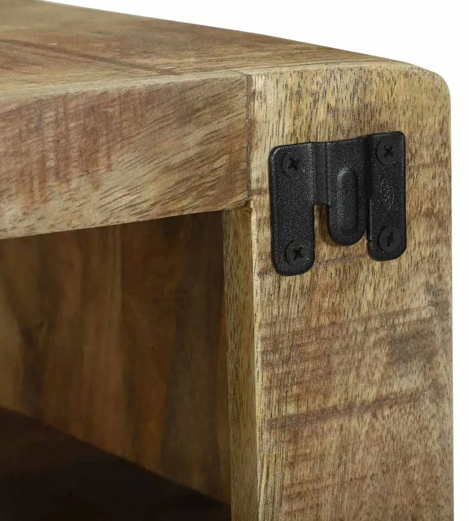 vidaXL Ντουλάπι TV με ράφι Καφέ 60 x 32 x 36 εκ. Μασίφ ξύλο μάνγκο