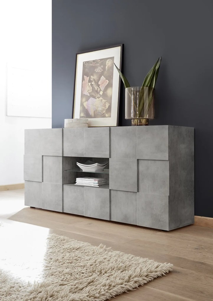 Έπιπλο Τηλεόρασης Γκρι 121x43x57