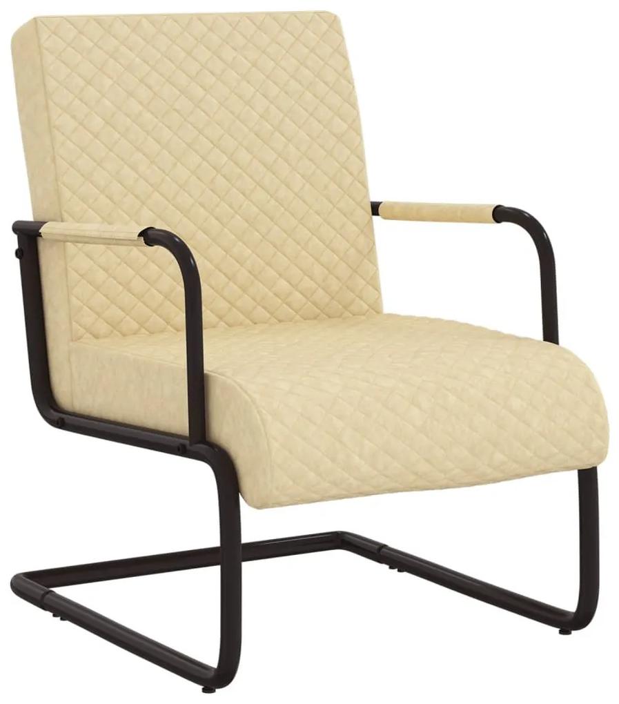 Καρέκλα «Πρόβολος» Κρεμ από Συνθετικό Δέρμα - Κρεμ