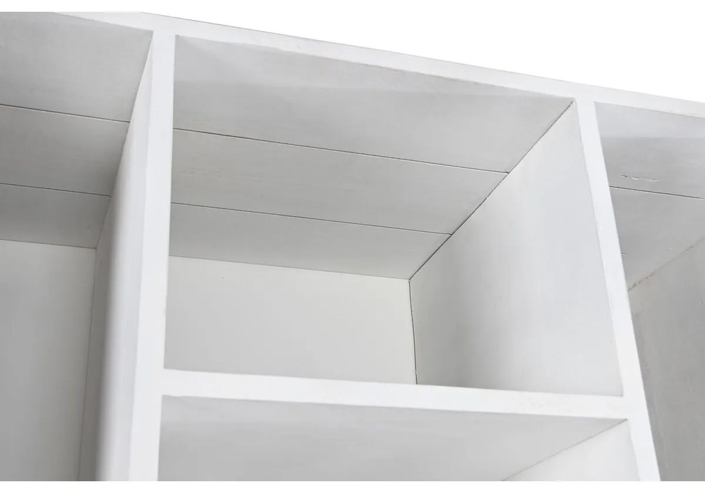 Ράφια DKD Home Decor Λευκό Μέταλλο Ξύλο από Μάνγκο 90 x 40 x 180 cm