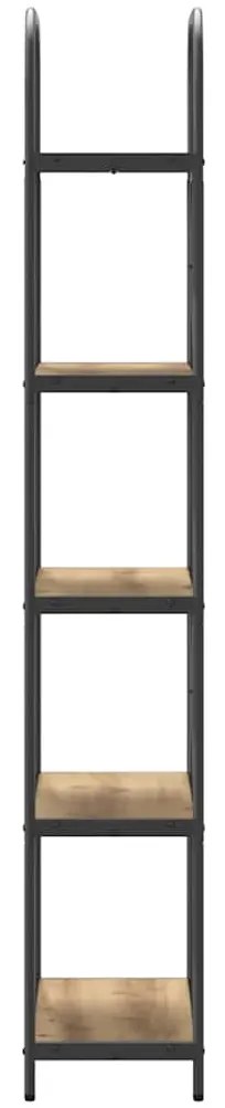 vidaXL Ράφι Βιβλίων artisan δρυς 60 x 30 x 183 εκ Επεξεργασμένο ξύλο