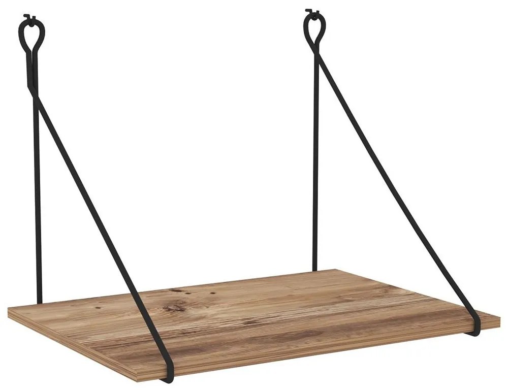 Γραφείο Tuna 854KLN1506 70x50x50cm Walnut-Black