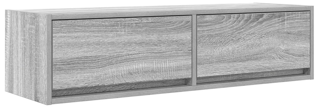 vidaXL Κονσόλα Τηλεόρασης Γκρι Σονομά 100x31x25,5 εκ Επεξεργασμένο Ξύλο