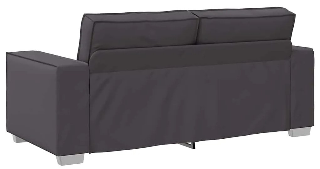 vidaXL Καναπές Loveseat 180 εκ με μαξιλάρι Γκρι Τεχνητό δέρμα