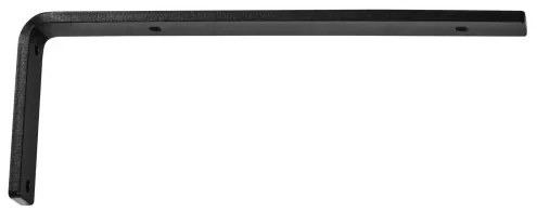 VEVOR Shelf Bracket, 16 x 6 in 4 Pcs, Heavy Duty Floating Shelf Brackets, Brackets for Shelves, 10mm Thick Matte Black L Shelf Bracket,Steel Shelving Brackets with 160 lbs Load Capacity