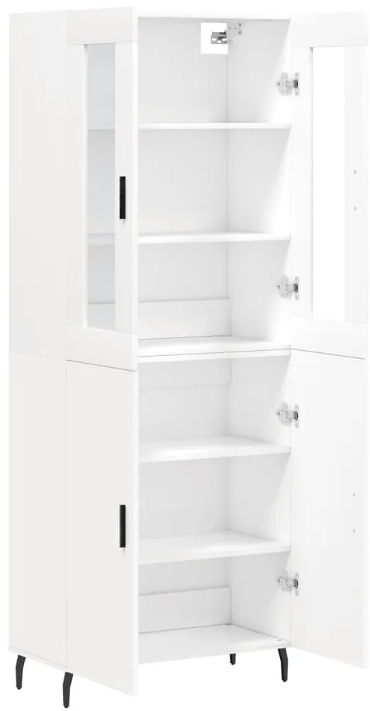 vidaXL Ντουλάπι Λευκό 69,5x34x180 εκ. από Επεξεργασμένο Ξύλο