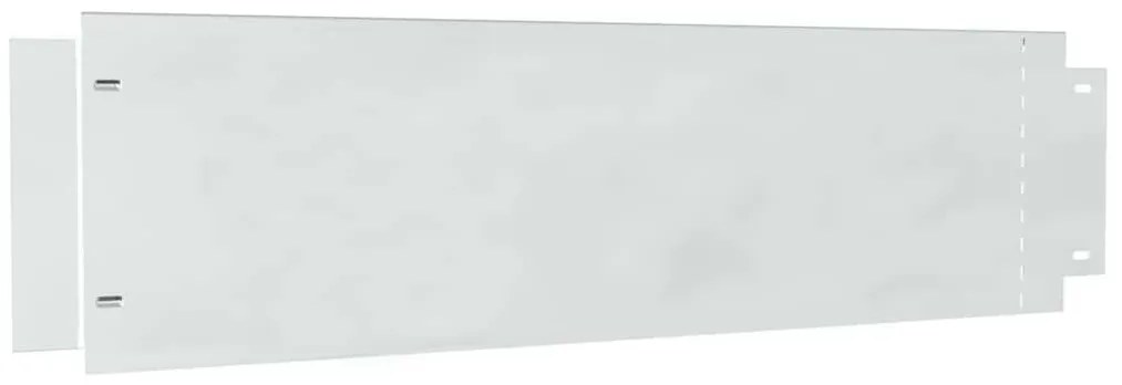 vidaXL Borduras para césped 30 pcs Ασημί 100 x 25 cm