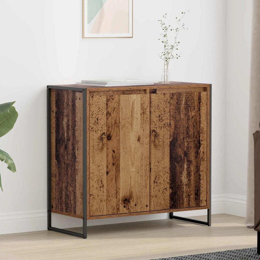 vidaXL Βοηθητικό ντουλάπι Παλιό Ξύλο 79 x 36 x 75 εκ