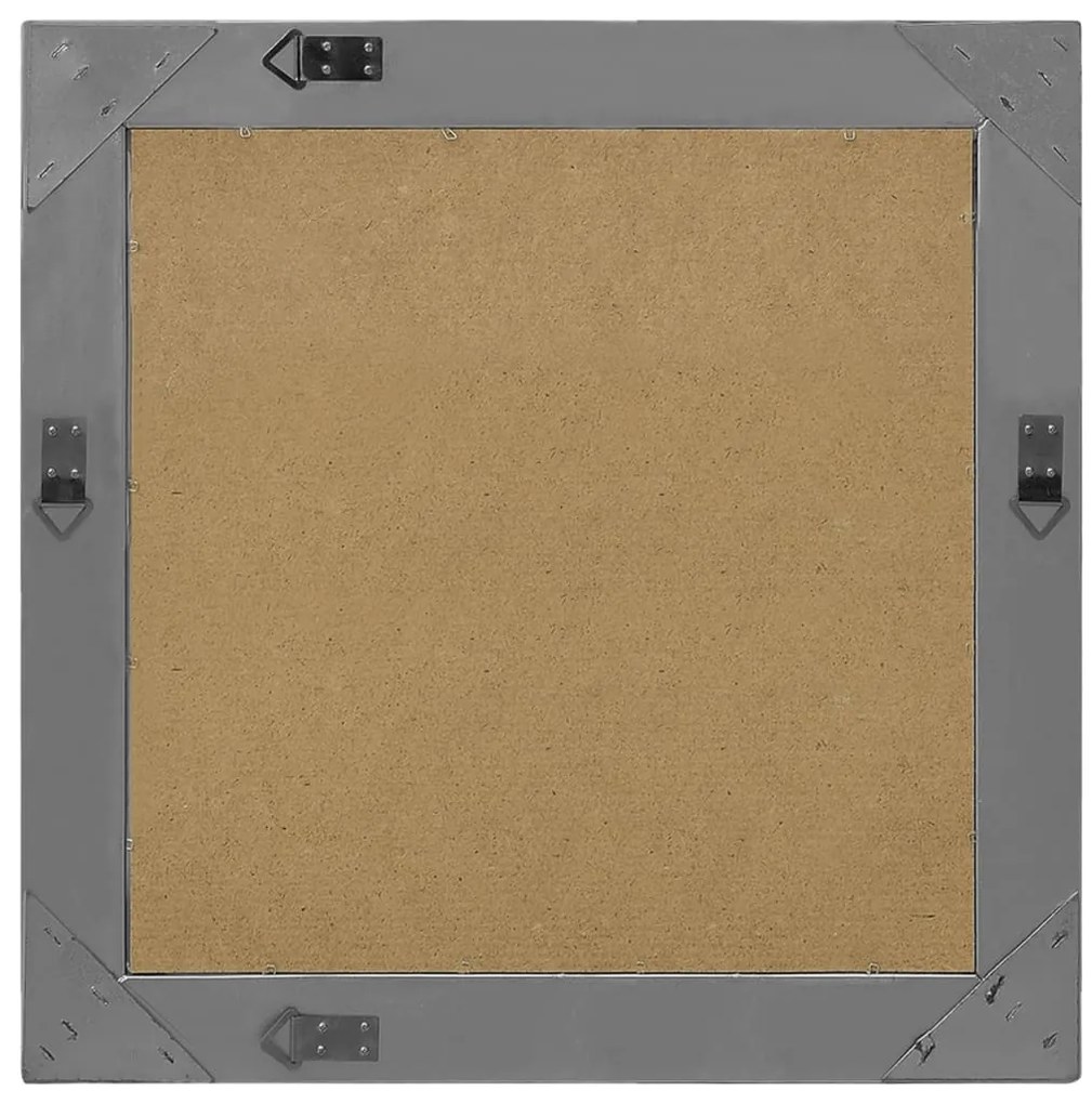 vidaXL Καθρέφτης Τοίχου με Μπαρόκ Στιλ Μαύρος 60 x 60 εκ.