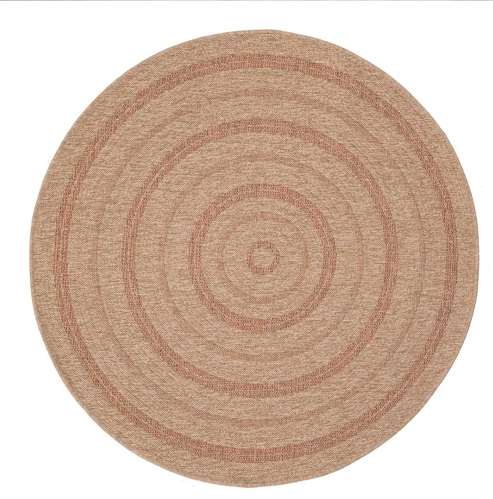 Στρογγυλό Χαλί Καλοκαιρινό (Φ240) Royal Carpet Avanos 8863 Tobacco