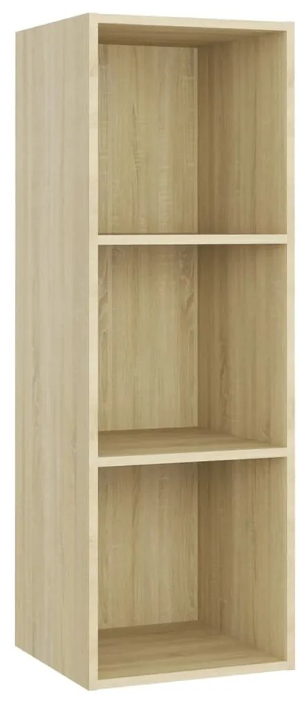 vidaXL Έπιπλα Τηλεόρασης 3 τεμ. Sonoma Δρυς 107x35x37 εκ. Μοριοσανίδα